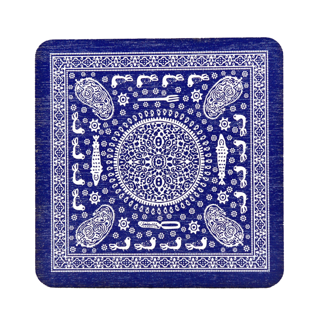 Coaster "Blue Tablecloth"