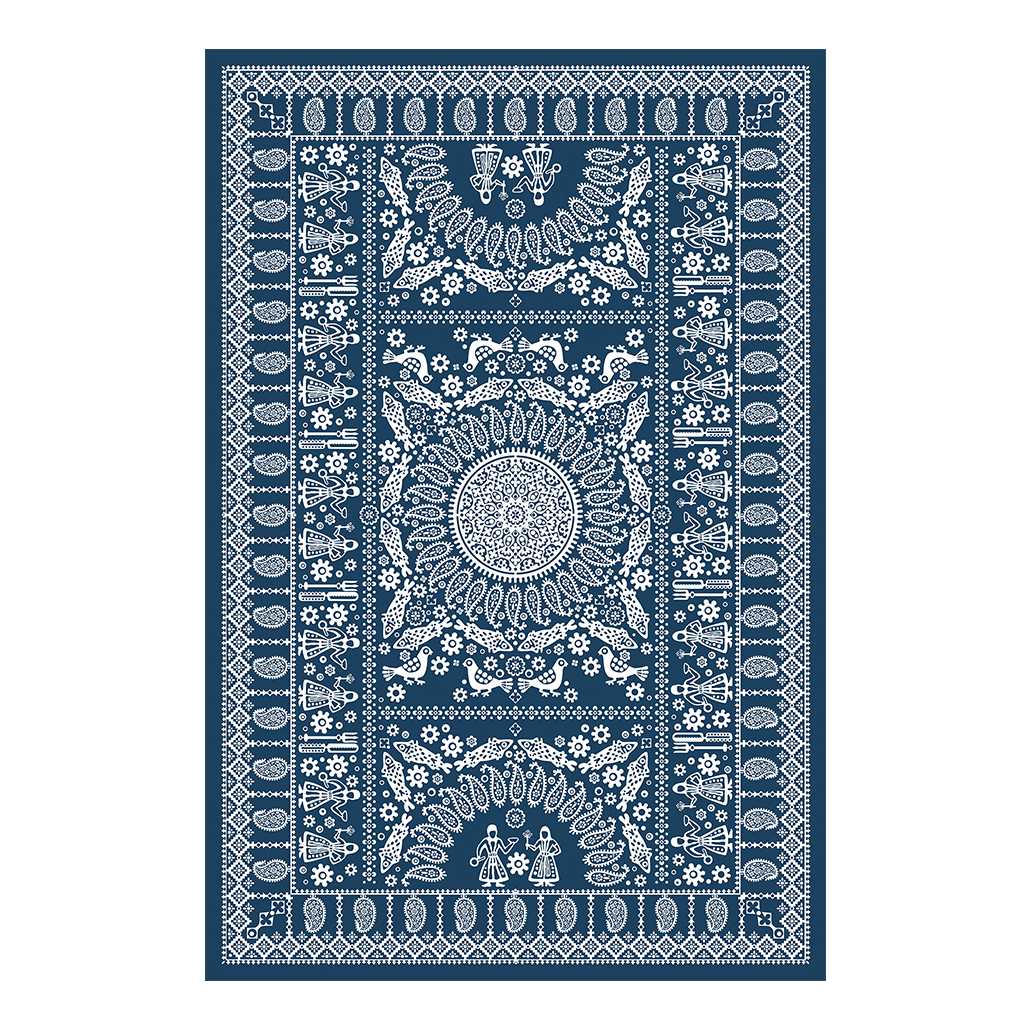 Georgian blue tablecloth