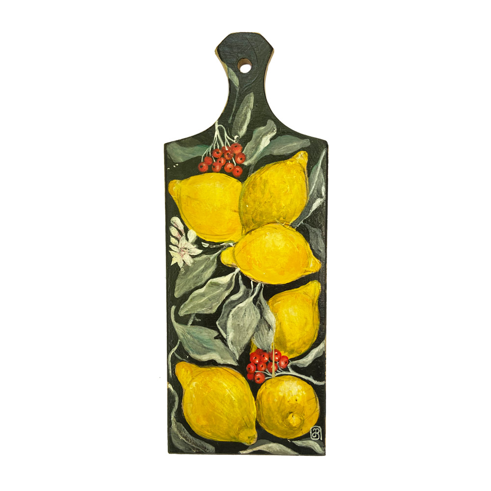Decorative wooden board "Lemons"